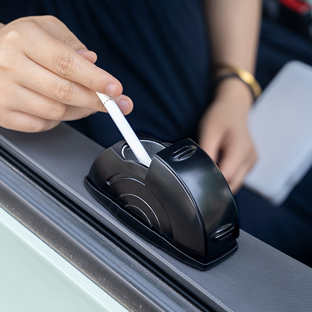 Car Ashtray: It conveniently stores ash and is designed with an openable lid to prevent ash from flying.