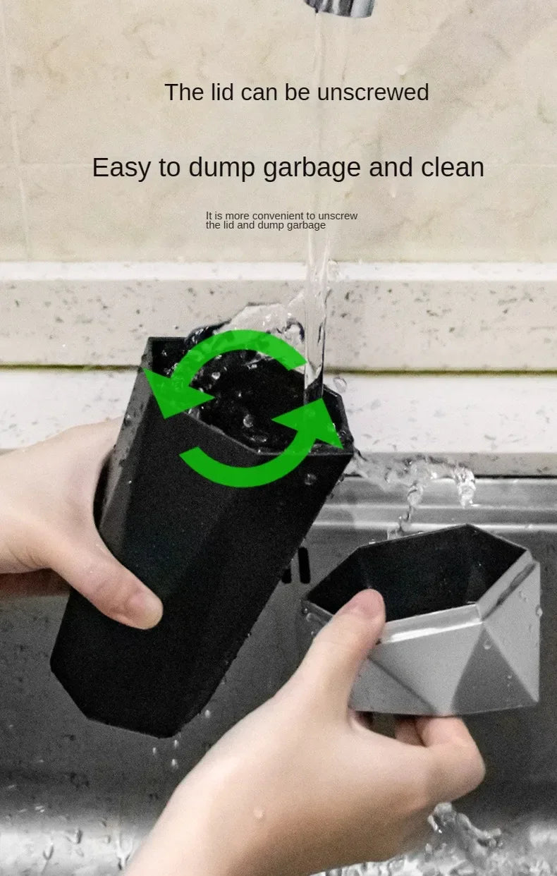 Mini Car Trash Can Portable Dustbin with Lid Leak-proof Auto Trash Bin for Automotive Home Bedroom Office Garbage Storage Box