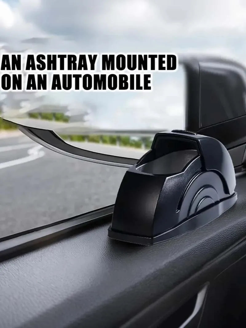 Car Ashtray: It conveniently stores ash and is designed with an openable lid to prevent ash from flying.
