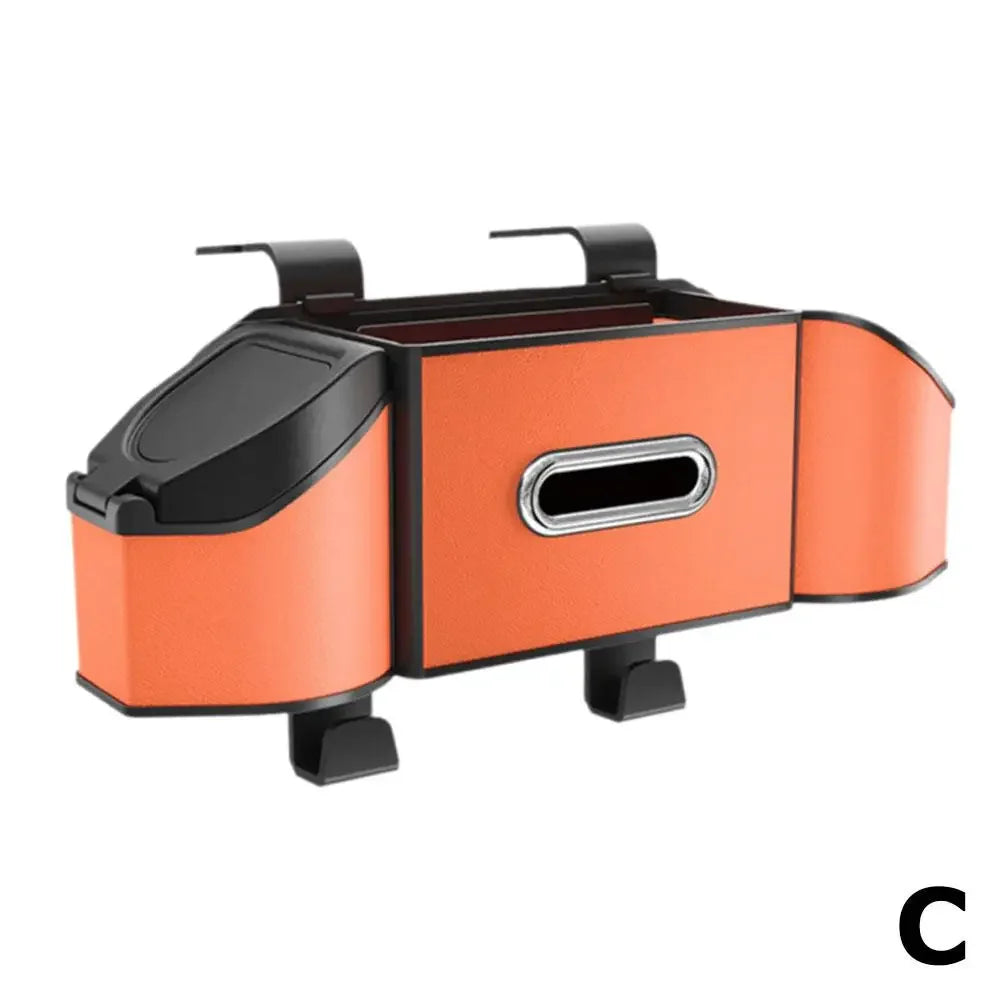 7 In 1 Car Seat Back Cup Holder Storage Box Tissue Box With Hook Auto Backseat Organizer Car Phone Holder For Auto Interior D4I6